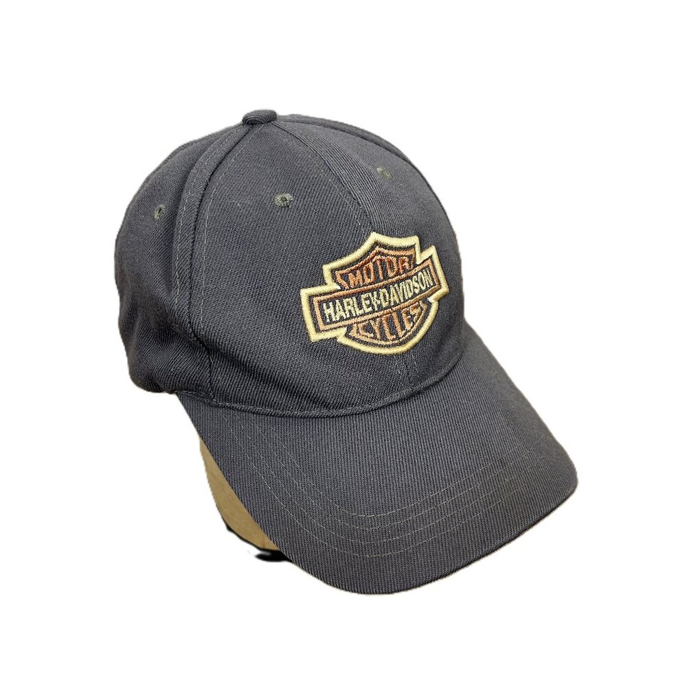 Vintage Harley Davidson Baseball Cap Hat Classic Bill (spots)